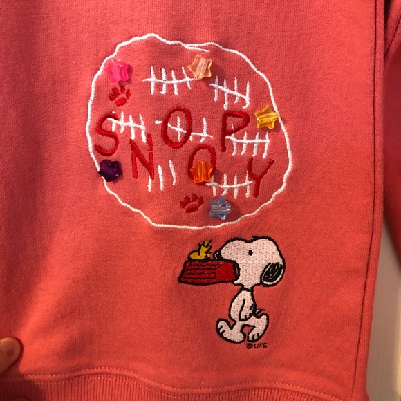 Vintage Snoopy Light Red Sweatshirt - Picture 2 of 4